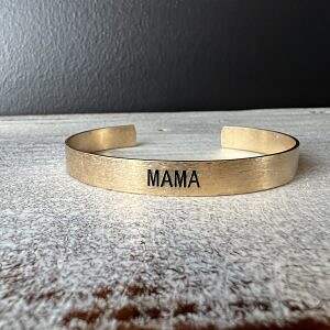 MAMA Gold Cuff Bracelet