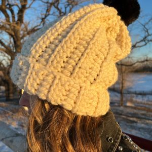 Handmade Wool Hat - Cream