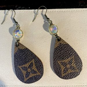 Upcycled Teardrop Earrings