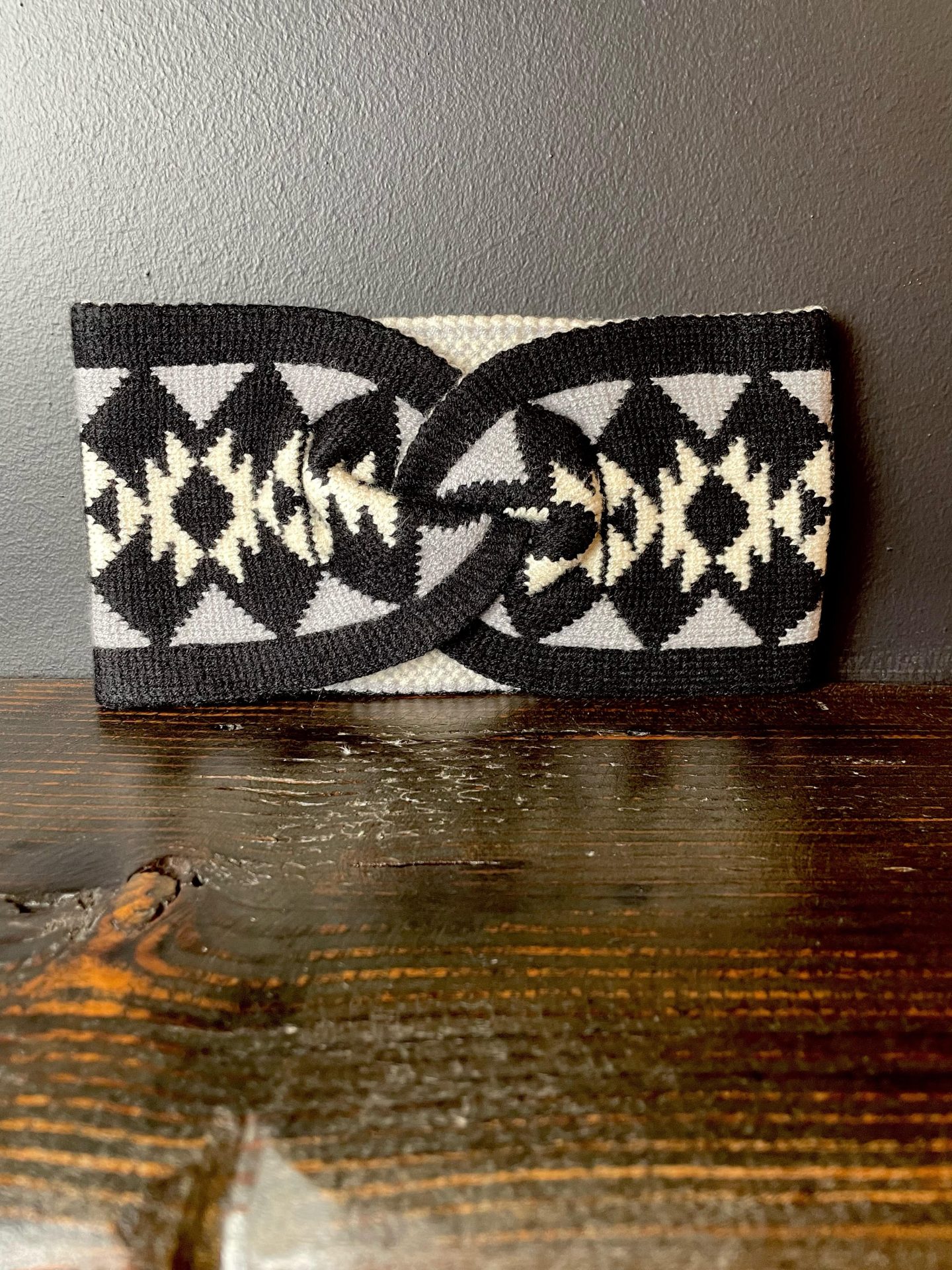 WOVEN TWIST HEADBAND WHITE SIDE OF THE MOON main image 1