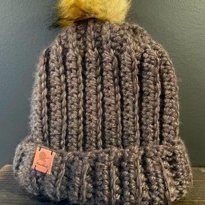 Handmade Wool Hat - Brown
