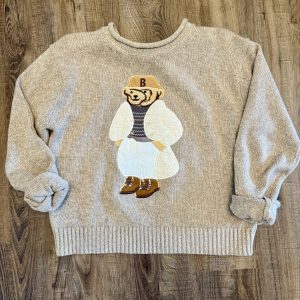 Teddy Bear Knit Sweater SIZE LARGE