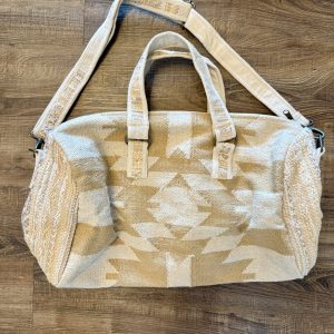 Cream/Tan Aztec Duffel